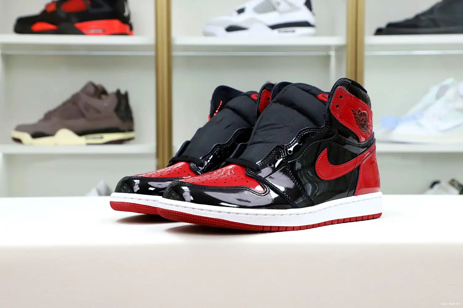 BRED PATENT JORDAN HIGH AIR Kimikick OG 1 0606